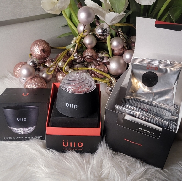 Bundle of 3Ullo Wine Purifier  Ullo Full Bottle Replacement Filter and Crate&Bar - Picture 2 of 13